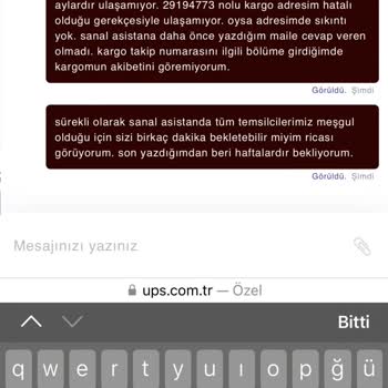 UPS Kargomu Teslim Edemiyor