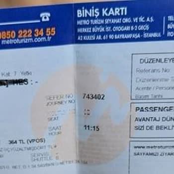 Metro Turizm'den Eksik Ücret İadesi