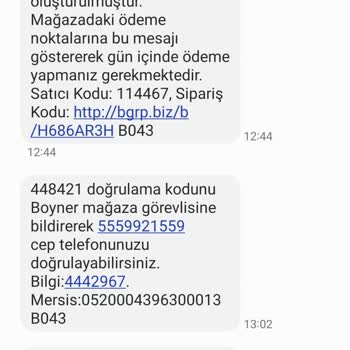 Boyner Ürünün Temin Edilememesi