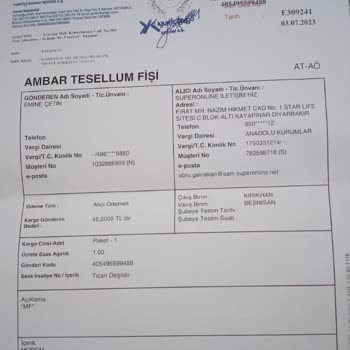 Yurtiçi Kargo Unutulan Eşyamın Kayıp Olması