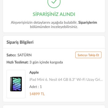 Trendyol'dan Aldığım İPad Mini 6 Siparişiyle İlgili Sorun!