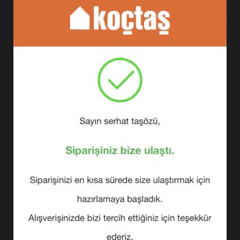 23.06.2023 Koçtaş Online Alışverişi Hala Teslim Edilmedi!