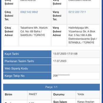 Sürat Kargo Teslimat Sorunu