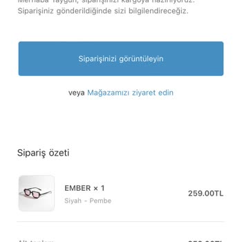 Gözlük Shop Mağduriyeti Kaynaklı Şikayet