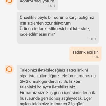 Trendyol Eksik Ürün Hk.