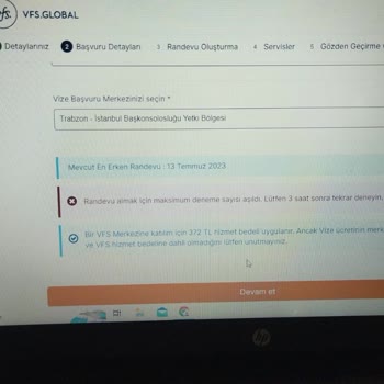 Polonya VFS Global Randevu Alamıyorum