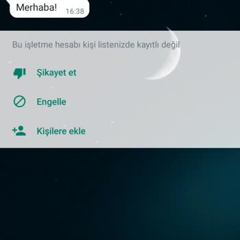 WhatsApp Yabancı Numaradan Mesaj