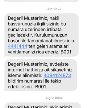 Türk Telekom Nakil İşleminin Bir Türlü Yapılmaması. Randevuların Ertelenmesi