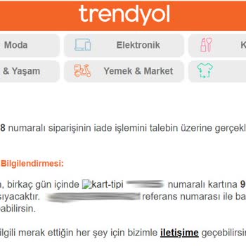 Trendyol Elmacıoğlu-Vestel Yetkili Online Bayi Kargoya Verilen Ürünü İptal Etti