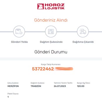 Trendyol Elmacıoğlu-Vestel Yetkili Online Bayi Kargoya Verilen Ürünü İptal Etti