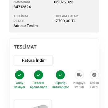 Media Markt İnternet Sitesinden Alınan Ürün Gelmiyor