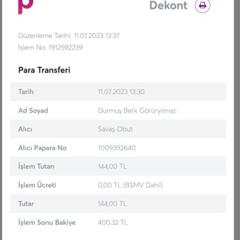 Betine Param Hesaba Düşmedi