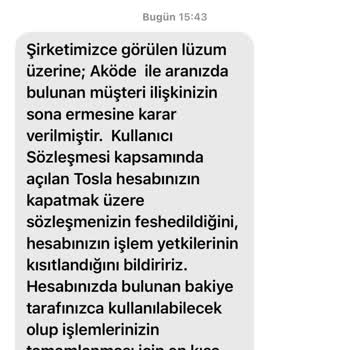 Tosla Sözleşmeyi Bir Anda İptal Etti!