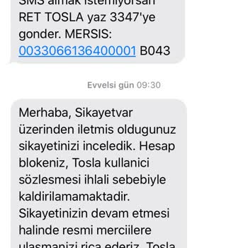 Tosla Sözleşmeyi Bir Anda İptal Etti!