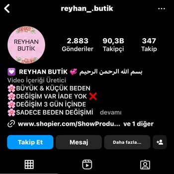 Reyhan Butik (reyhan_.butik) İlgisizliği
