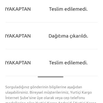 Yurtiçi Kargo Pişmanlıktır 20 Kere Aradım Telefonu Hemen Kapatıyorlar