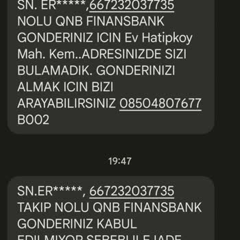 AGT Kurye (aynigunteslim.com) Teslimat Sorunu