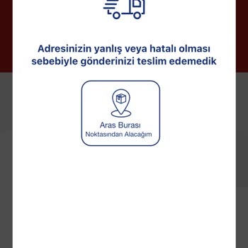 Aras Kargo Sahil Şubesi Hatalı Adres