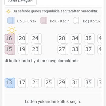 Pamukkale Turizm Yanlış Gösterilen Koltuk Numaraları