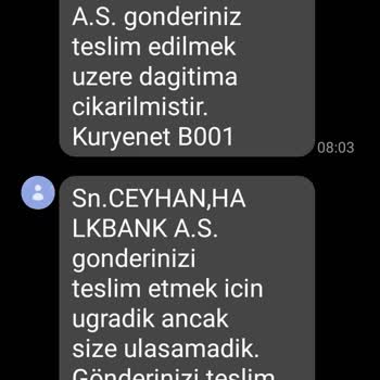 Halkbank Kuryenet İle Kartımın Teslim Edilmemesi