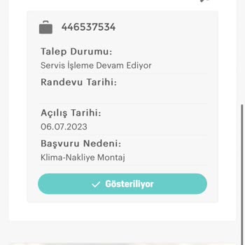 Kılıma Montajı Yapmıyor Arçelik