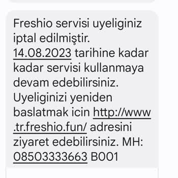 Freshio Fun Paramı İade Edin