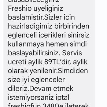 Freshio Fun Paramı İade Edin
