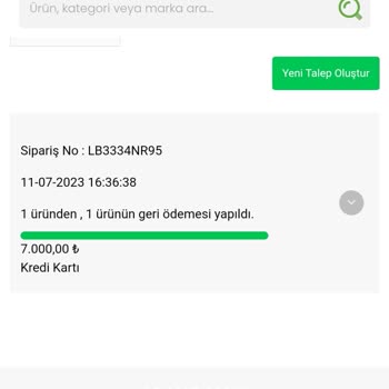 Farksepeti.com İade Edilen Ürünün Para İadesi
