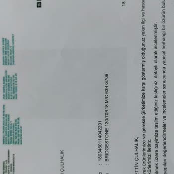 Birlas Lastik Garanti Kapsamıyla Satılan Ürüne Garanti Verilmedi