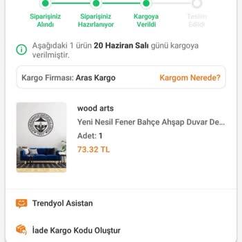 Trendyol Kargomun 1 Aydır Elime Ulaşmaması