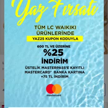 LC Waikiki Kampanyadan Yararlanamadım İndirim Uygulanmadı