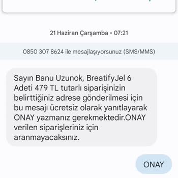 Breatify Ürün Memnuniyetsizliği Para İadesi