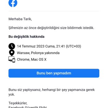 Facebook Hesabım Hacklendi