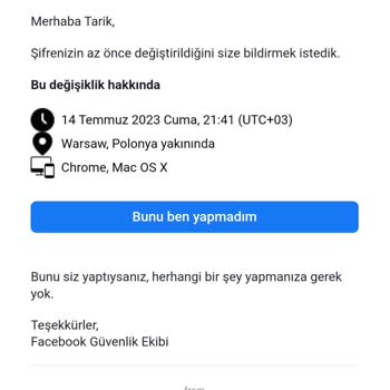 Facebook Hesabım Hacklendi