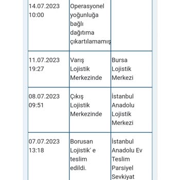 Borusan Lojistik Kargo Teslimatının Gecikmesi