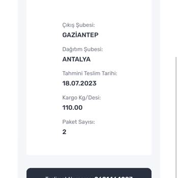 Kargoyu 1 Haftada Antep'ten Antalya'ya Getiremeyen Horoz Lojistik (! )