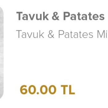 Domino's Pizza Tavuk & Patates Mix Menü