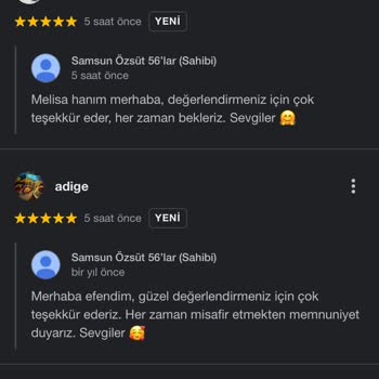 Samsun 56lar Özsüt Şubesi