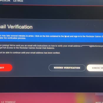 Rockstar Games Social Club Hesabımda Farklı Bir Gmail'den Doğrulama İstiyor