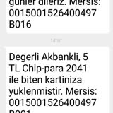 Akbank 5 Tl Chip Para