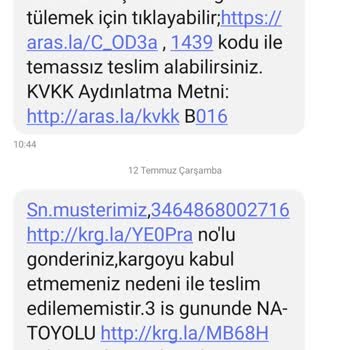 Aras Kargo'nun Natoyolu Şubesinin Hizmet Kalitesi