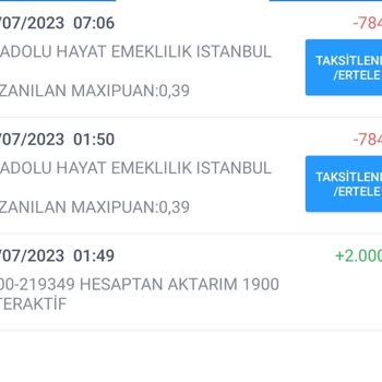 Anadolu Hayat Emeklilik BES Fazla Yapılan Ödemelerin İptali