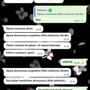 Sefamerve Sipariş İptali İçin Müşteri Hizmetleri Yetersizliği