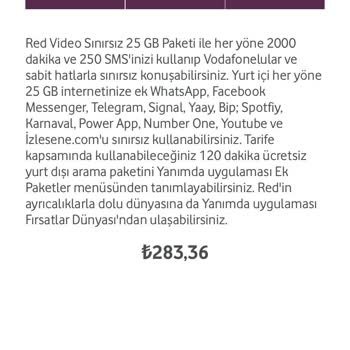 Vodafone Tarifem Sürekli Bitiyor