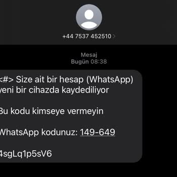 WhatsApp Size Ait Bir Hesap WhatsApp Yeni Bir Cihazda Kaydediliyor