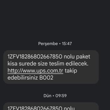 UPS Türkiye Ürünümü Teslimat Tarihinde Teslim Etmedi.