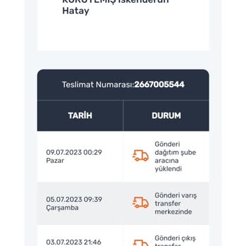 Sürat Kargo Teslimat Sorunu Yaşıyorum