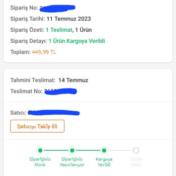 Trendyol Express Kargomu Zamanında Teslim Etmedi.