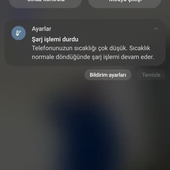 Samsung A72 Şarj Sorunu Sıcaklık Düşük Uyarısı