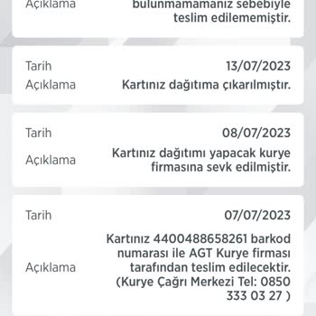AGT Kurye (aynigunteslim.com) Teslim Edilmeyen Kargolar